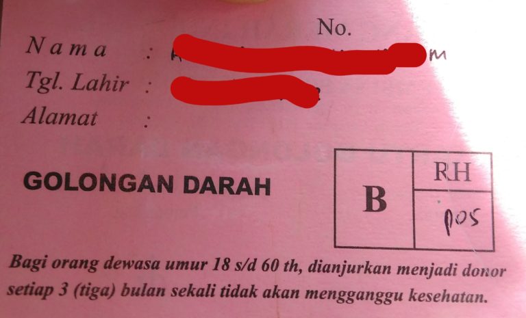 Cara Cek Golongan Darah